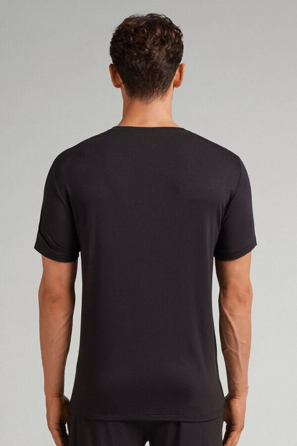 Tricou din modal și mătase Tricou din modal și mătase