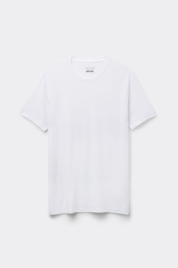 Tricou din modal și mătase Tricou din modal și mătase