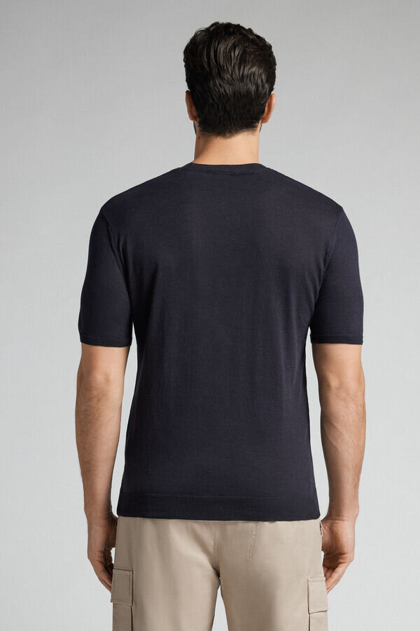 Tricou din tricot de bumbac slub Tricou din tricot de bumbac slub