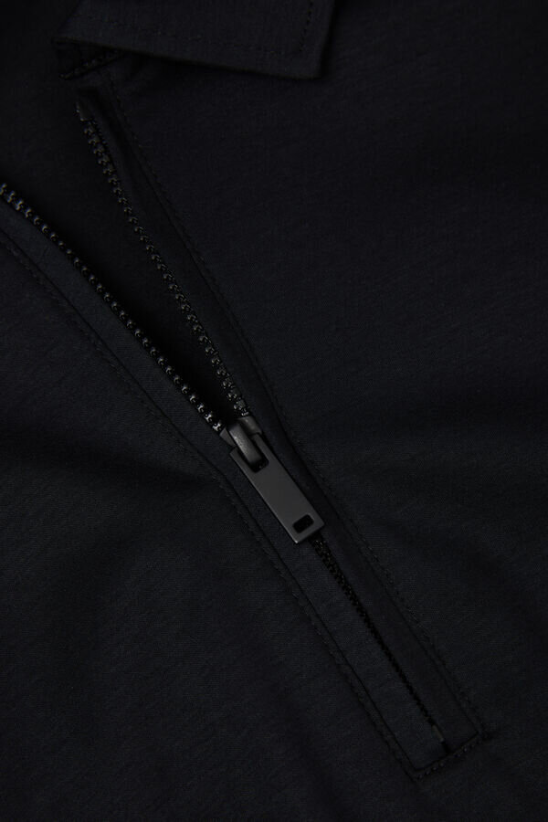 Tricou polo cu mânecă scurtă și fermoar din bumbac mercerizat premium Tricou polo cu mânecă scurtă și fermoar din bumbac mercerizat premium