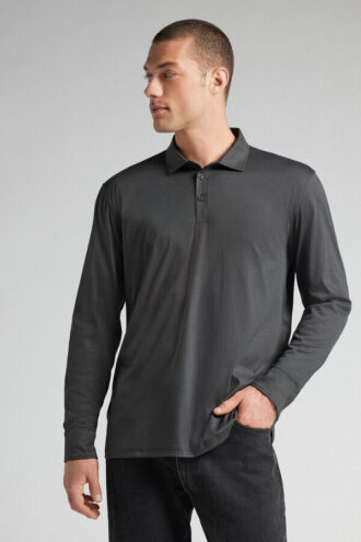 Tricou polo din bumbac mercerizat premium